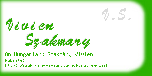 vivien szakmary business card